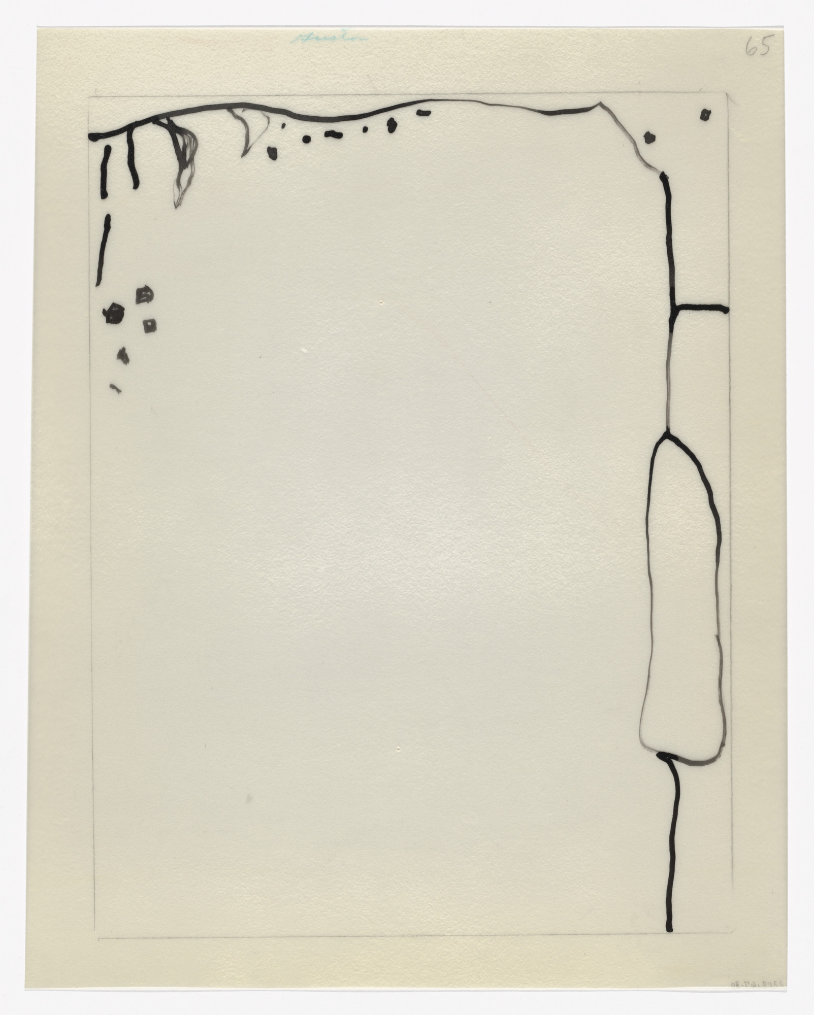 Philip Guston. Unused preparatory drawing for In Memory of My Feelings