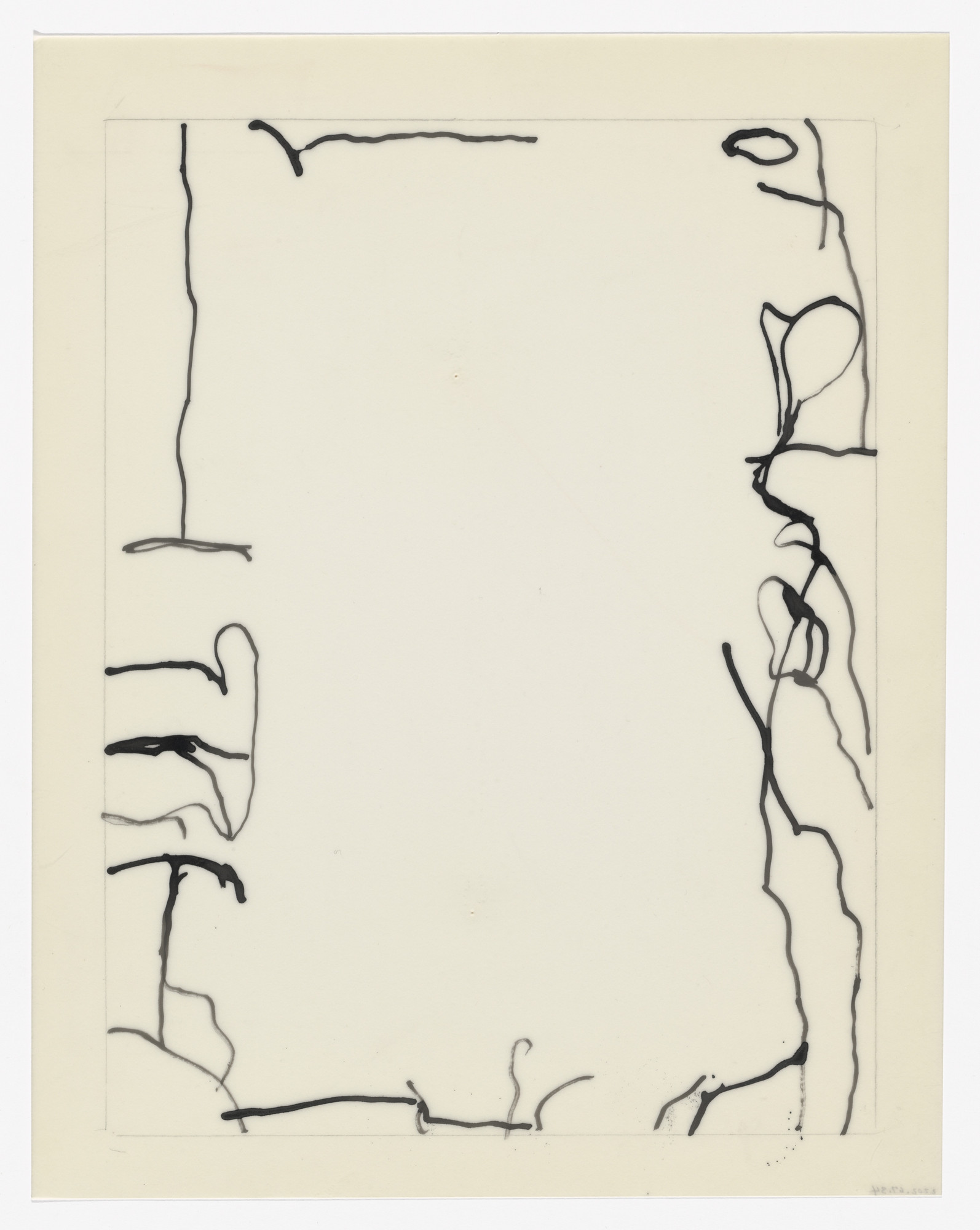 Philip Guston. Unused preparatory drawing for In Memory of My Feelings