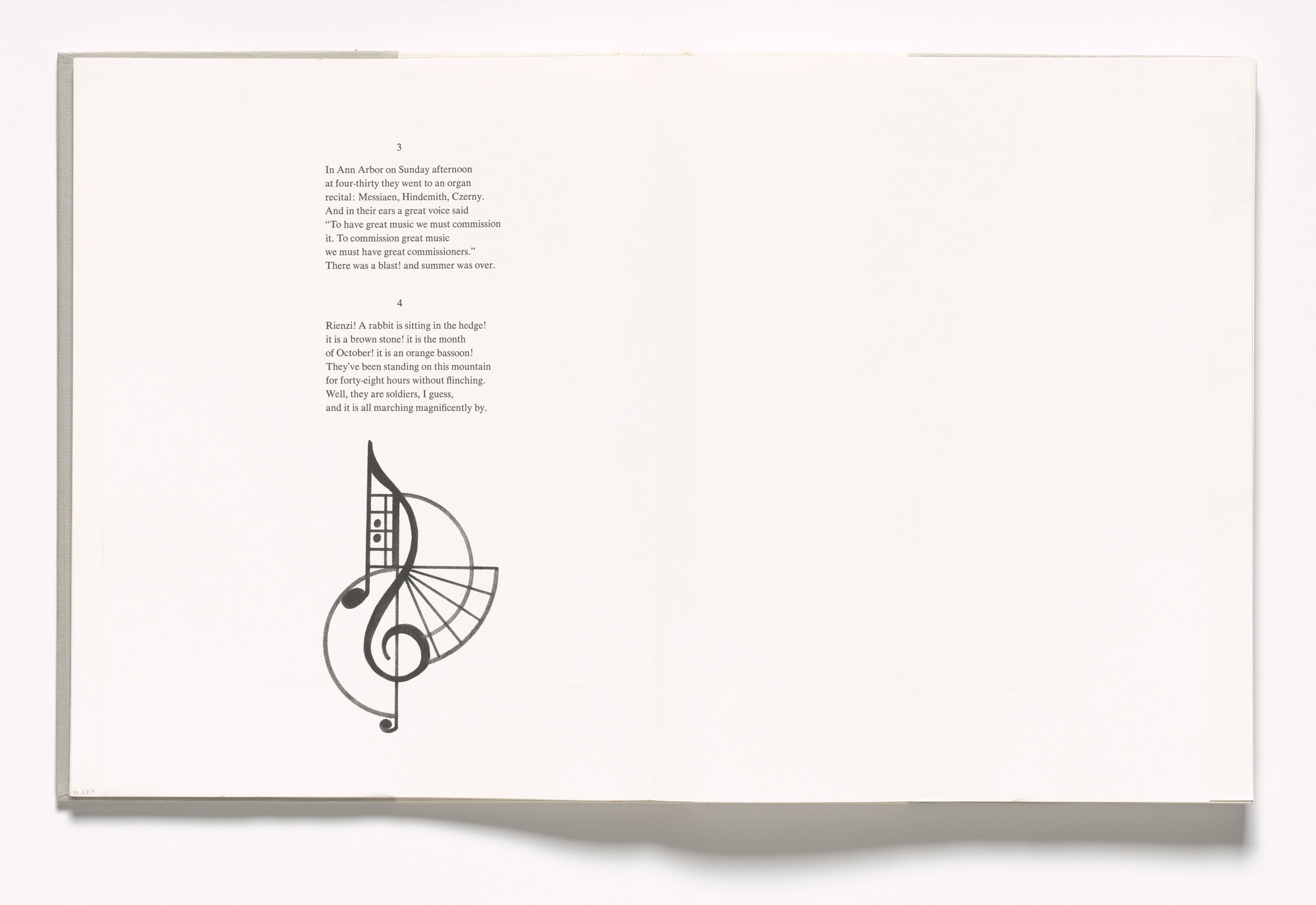 Roy Lichtenstein. Tailpiece (folio 25 verso) from In Memory of My Feelings