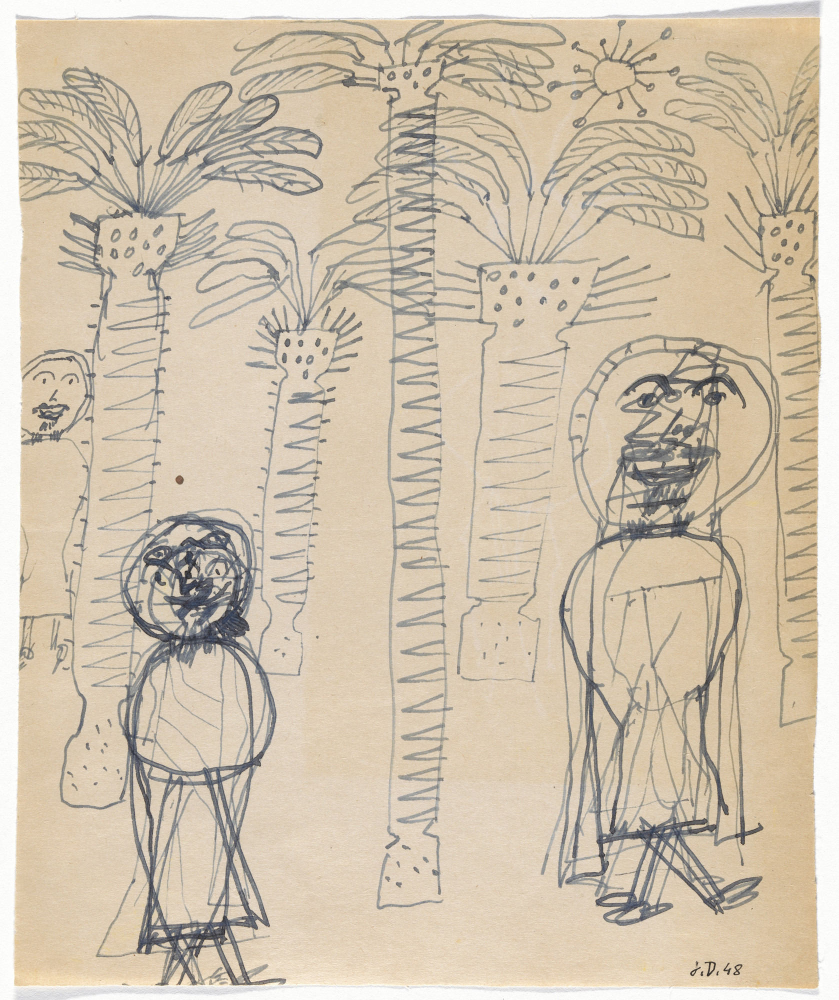Jean Dubuffet. Sketchbook: El Golea, II