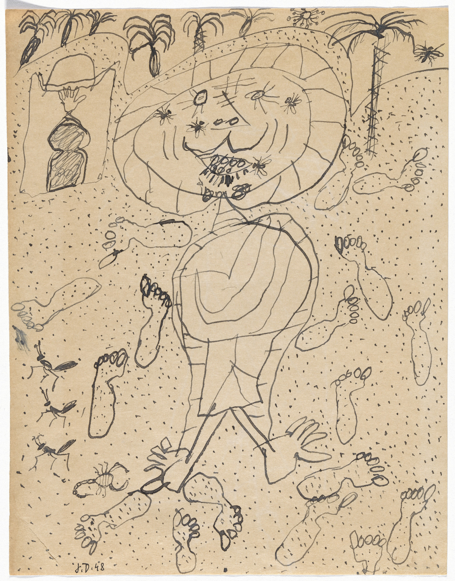 Jean Dubuffet. Sketchbook: El Golea, II