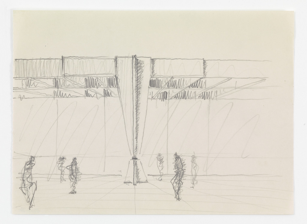 Ron Bacardi y Compania, S.A., Administration Building, project, Santiago, Cuba, Exterior perspective