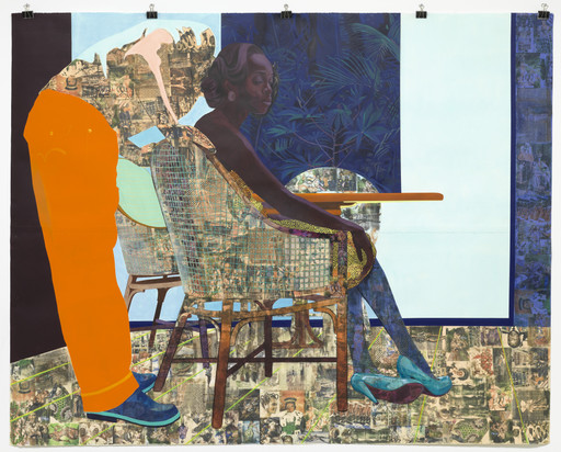 Njideka Akunyili Crosby. And We Begin to Let Go. 2013