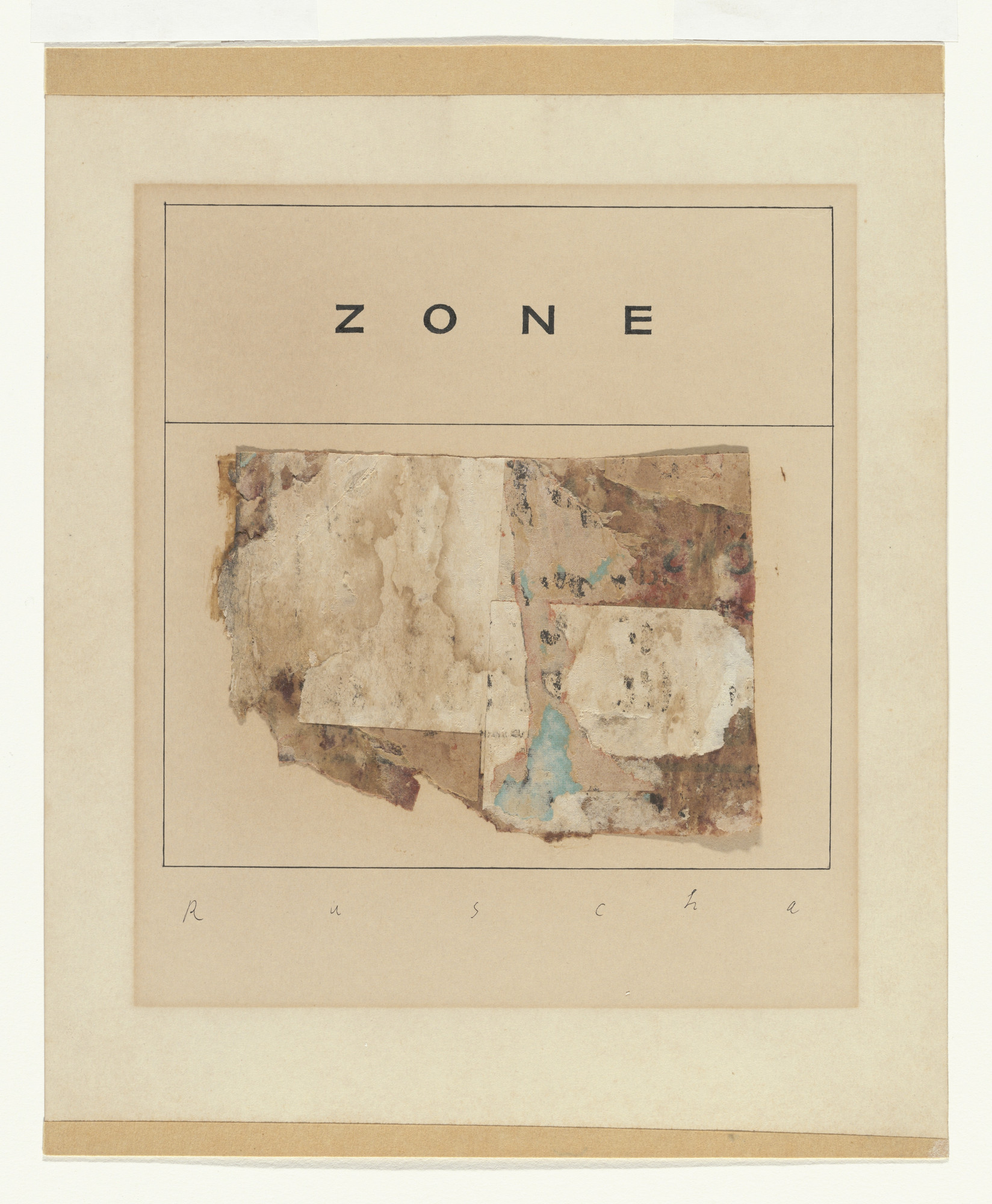 Edward Ruscha. Zone. 1961 | MoMA