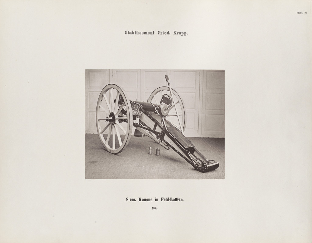 8cm. Kanone in Feld-Laffete