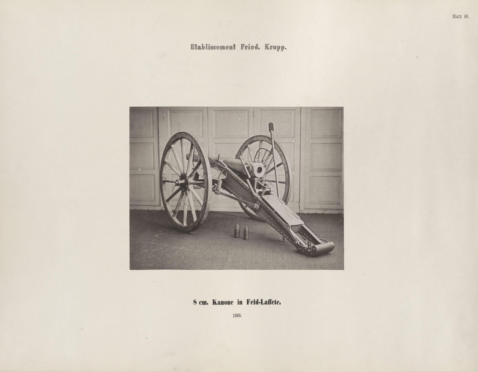 Hugo van Werden. 8cm. Kanone in Feld-Laffete