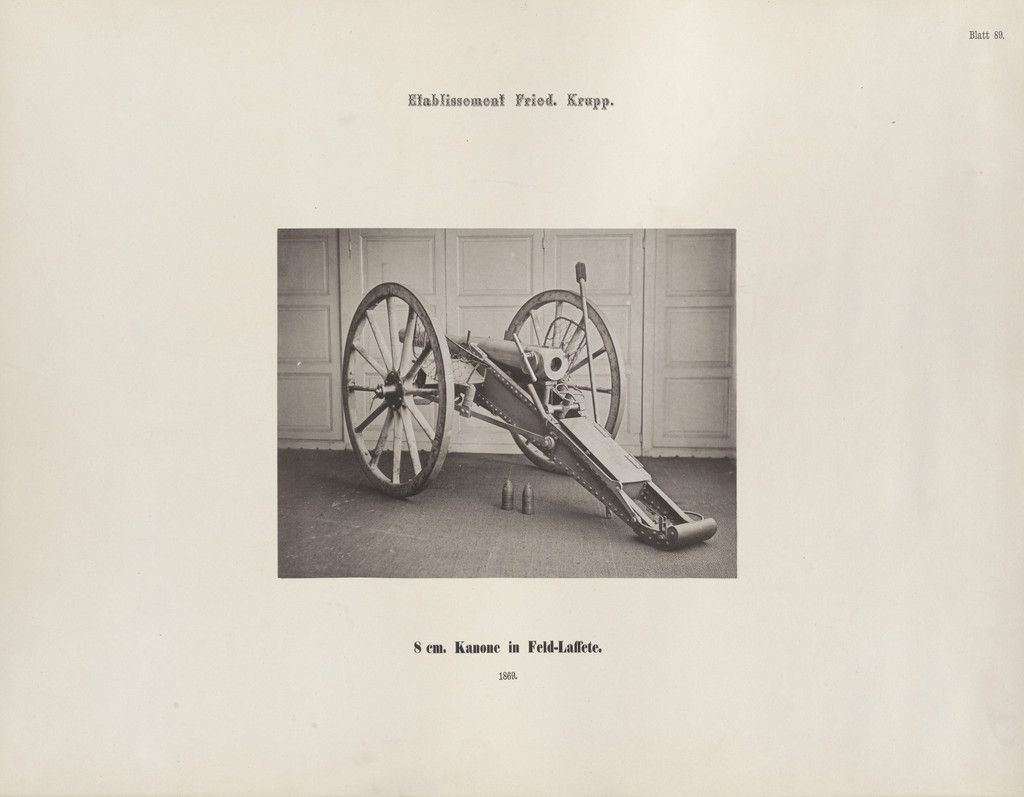 8cm. Kanone in Feld-Laffete