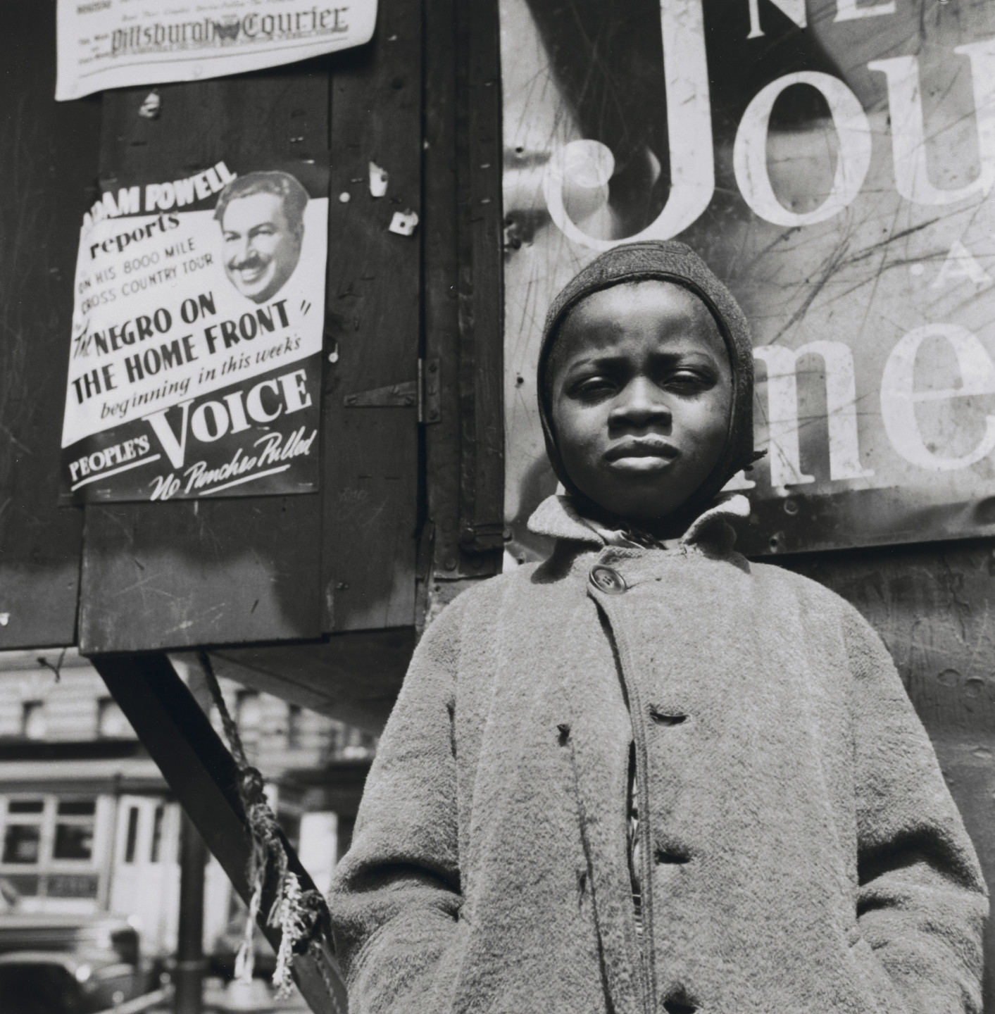 Gordon Parks. Harlem Newsboy, Harlem, New York. 1943
