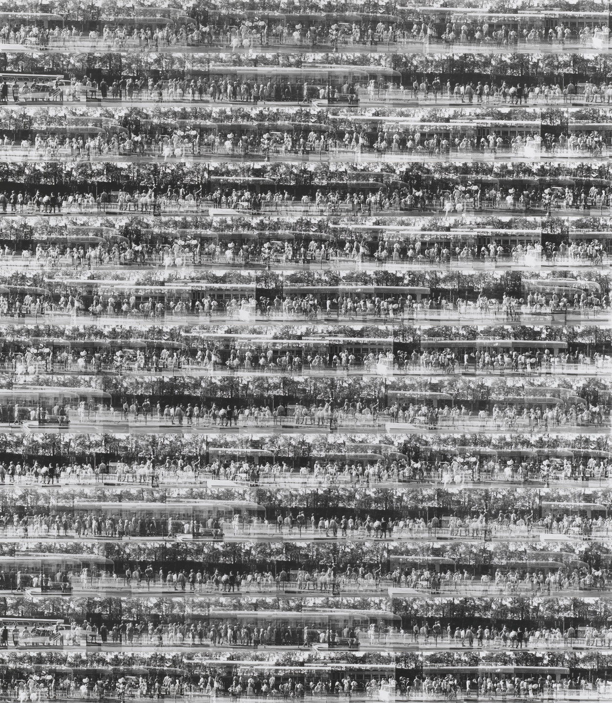 Ray K. Metzker. Trolley Stop. 1966