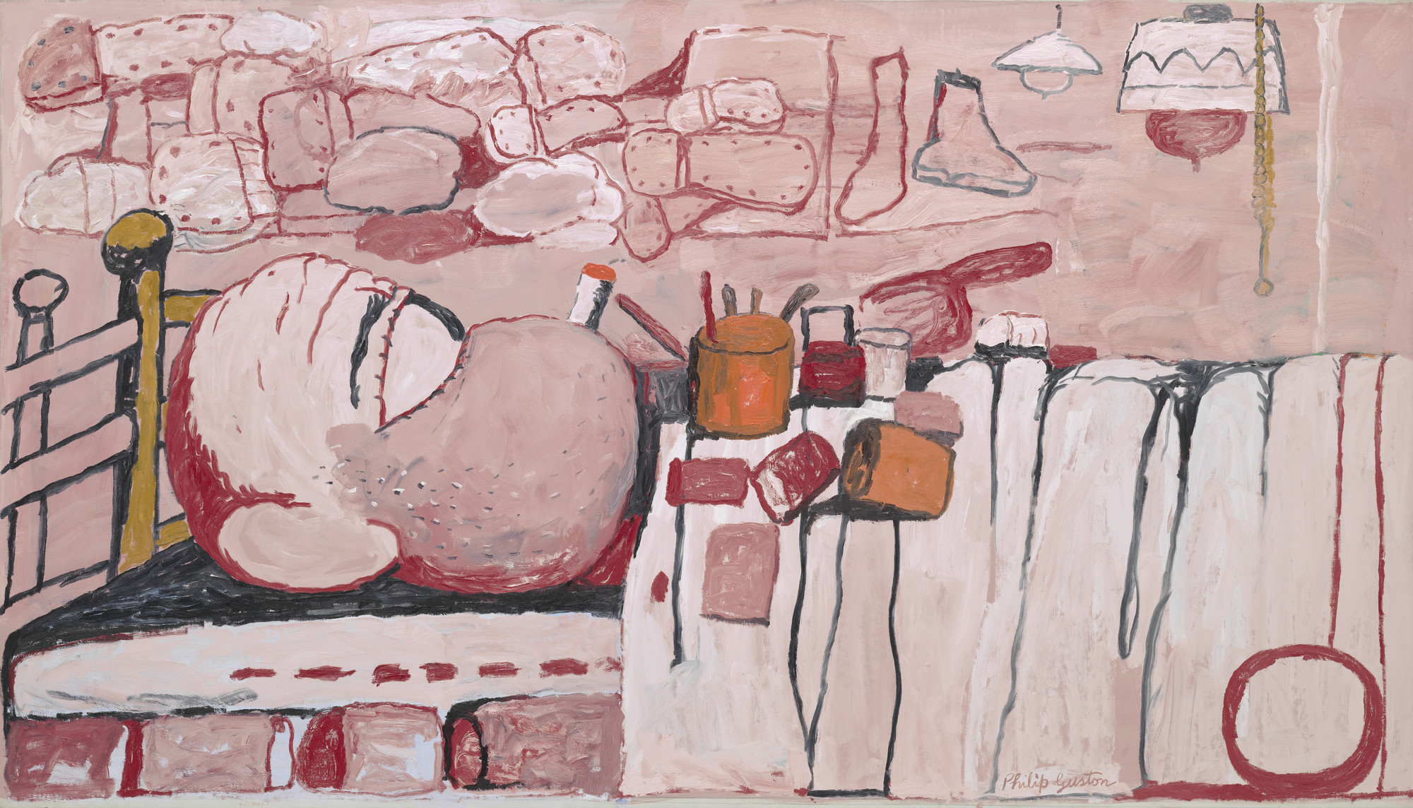 Philip Guston. Painter in Bed. 1973