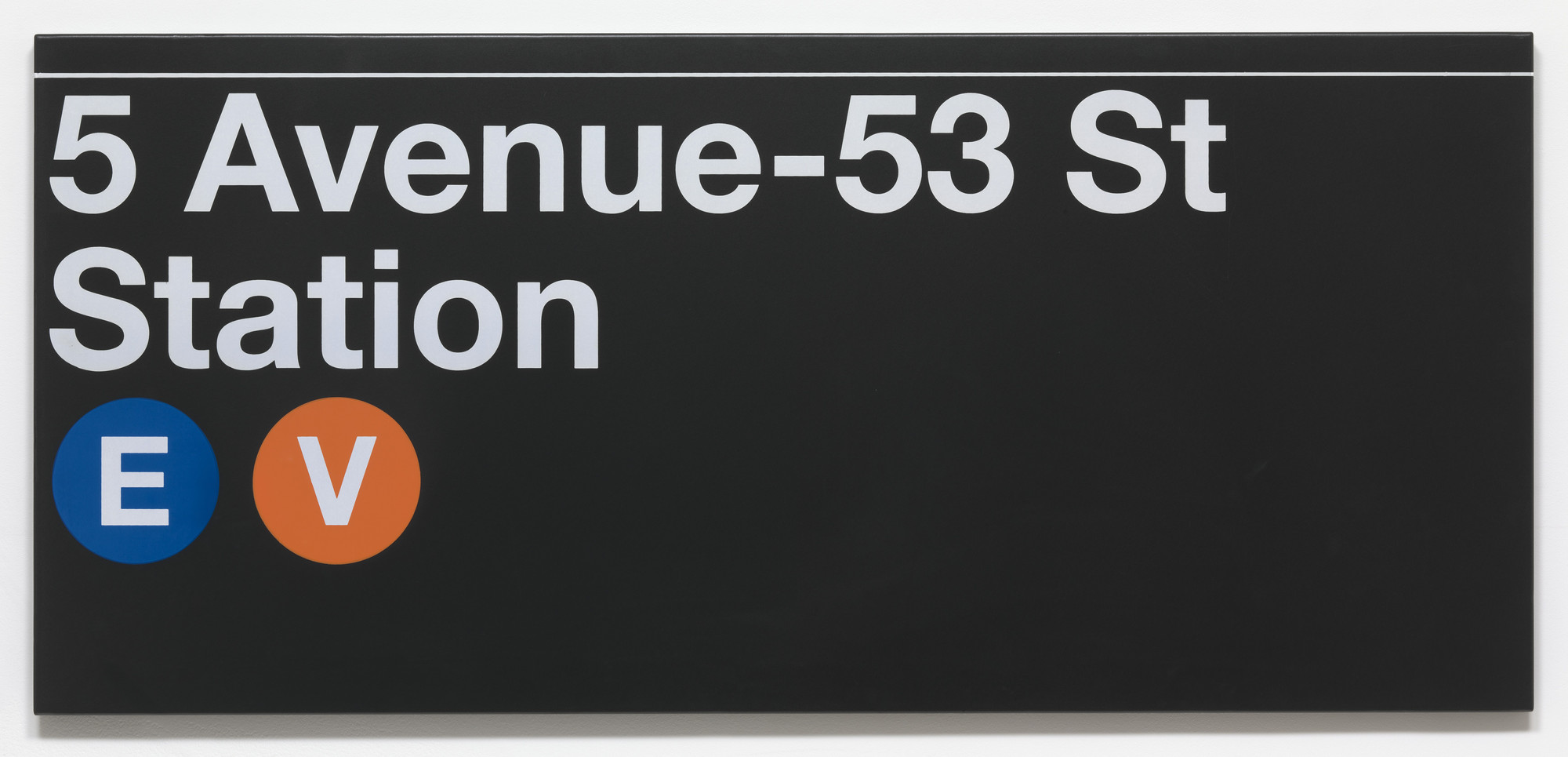 Massimo Vignelli, Bob Noorda. New York City Subway Street-Level Signage. Designed 1966-1970 (this version 1979)