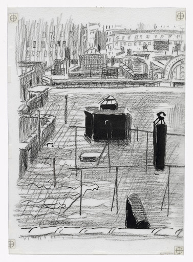 Nell Blaine. Preparatory drawing for In Memory of My Feelings. 1967