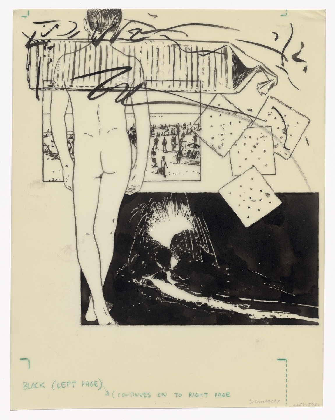 Joe Brainard. Preparatory drawing for In Memory of My Feelings. 1967