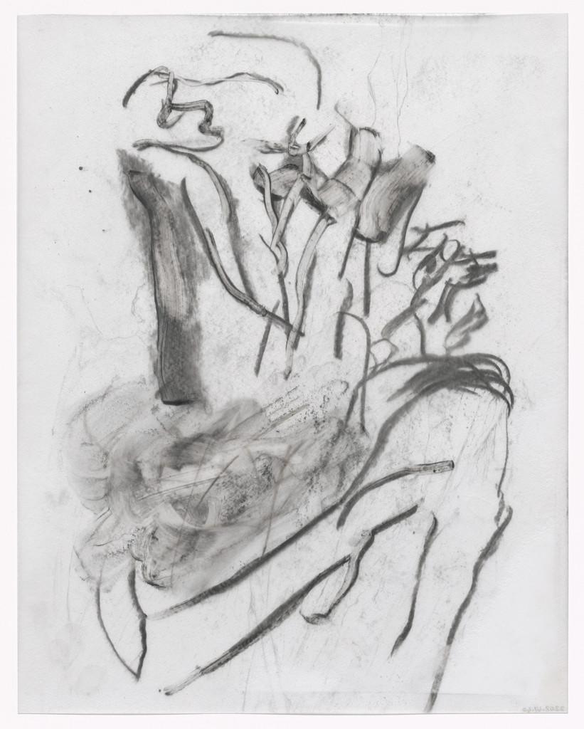 Unused preparatory drawing for In Memory of My Feelings, Willem de Kooning, 1967