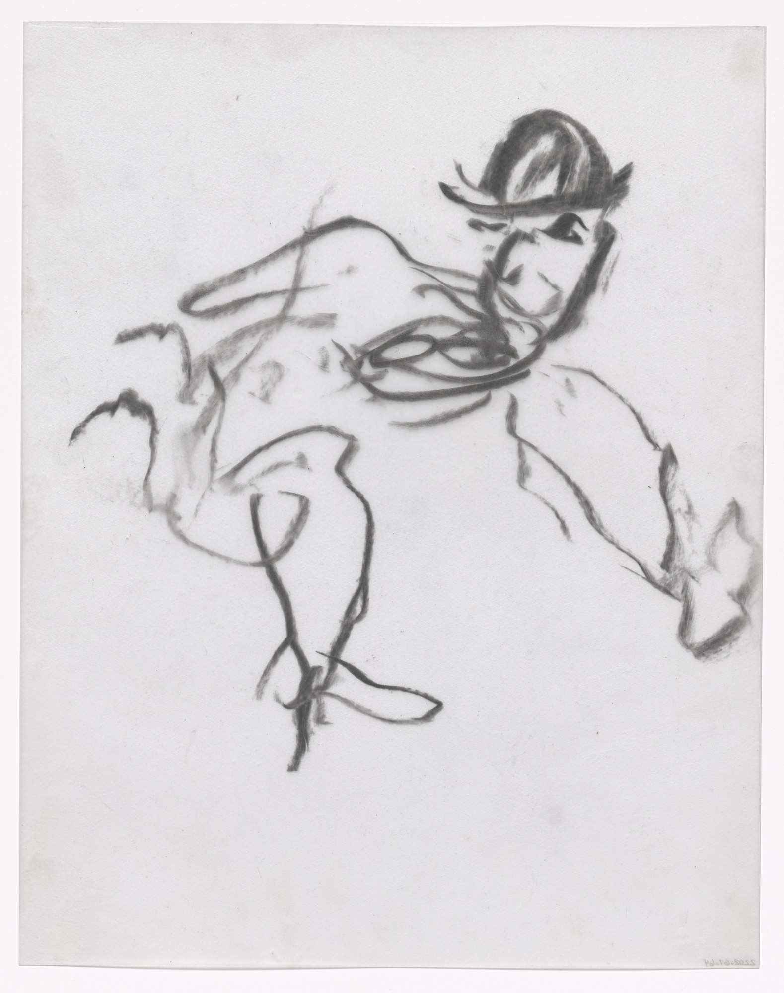 Willem de Kooning. Unused preparatory drawing for In Memory of My Feelings