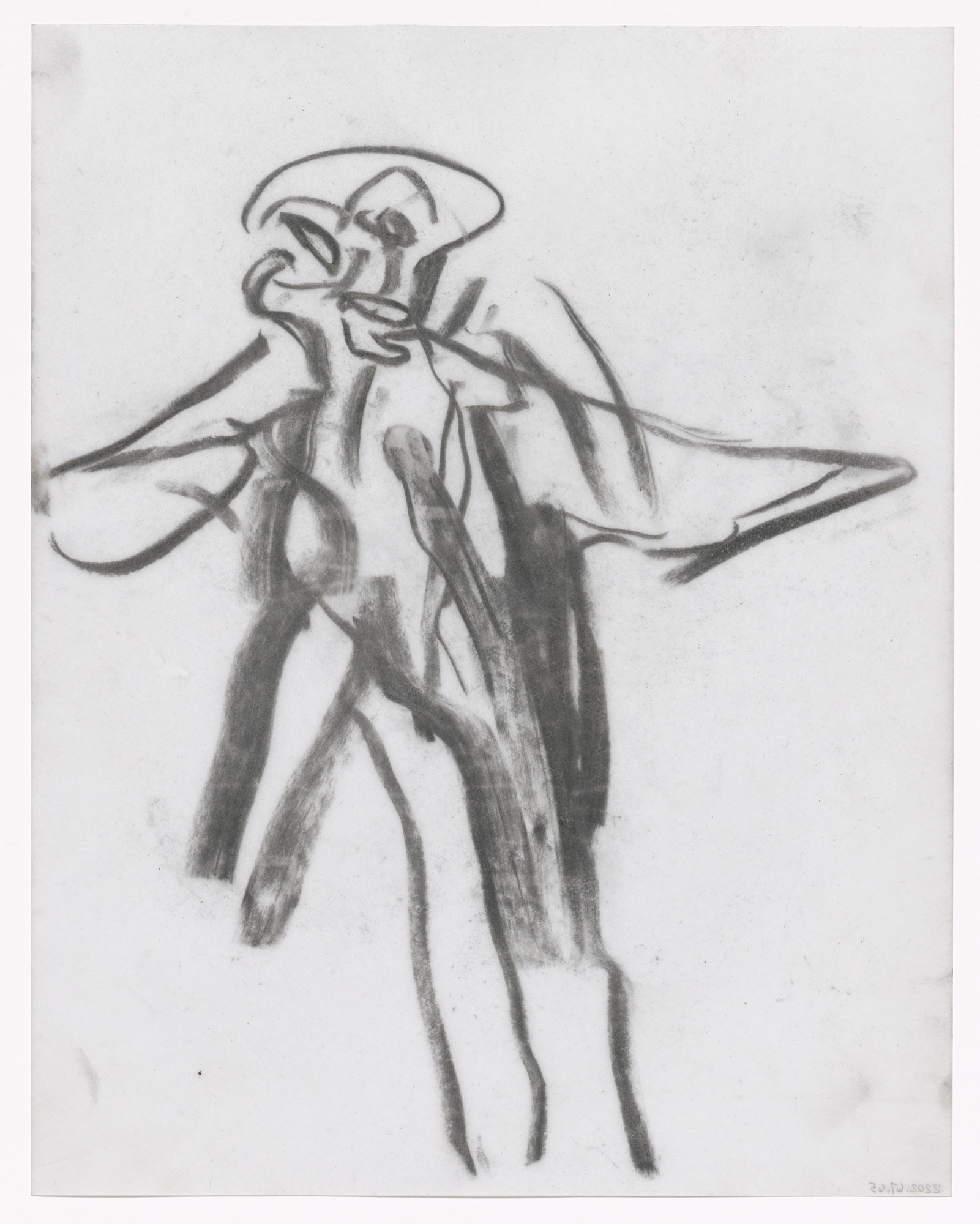 Willem de Kooning. Unused preparatory drawing for In Memory of My Feelings