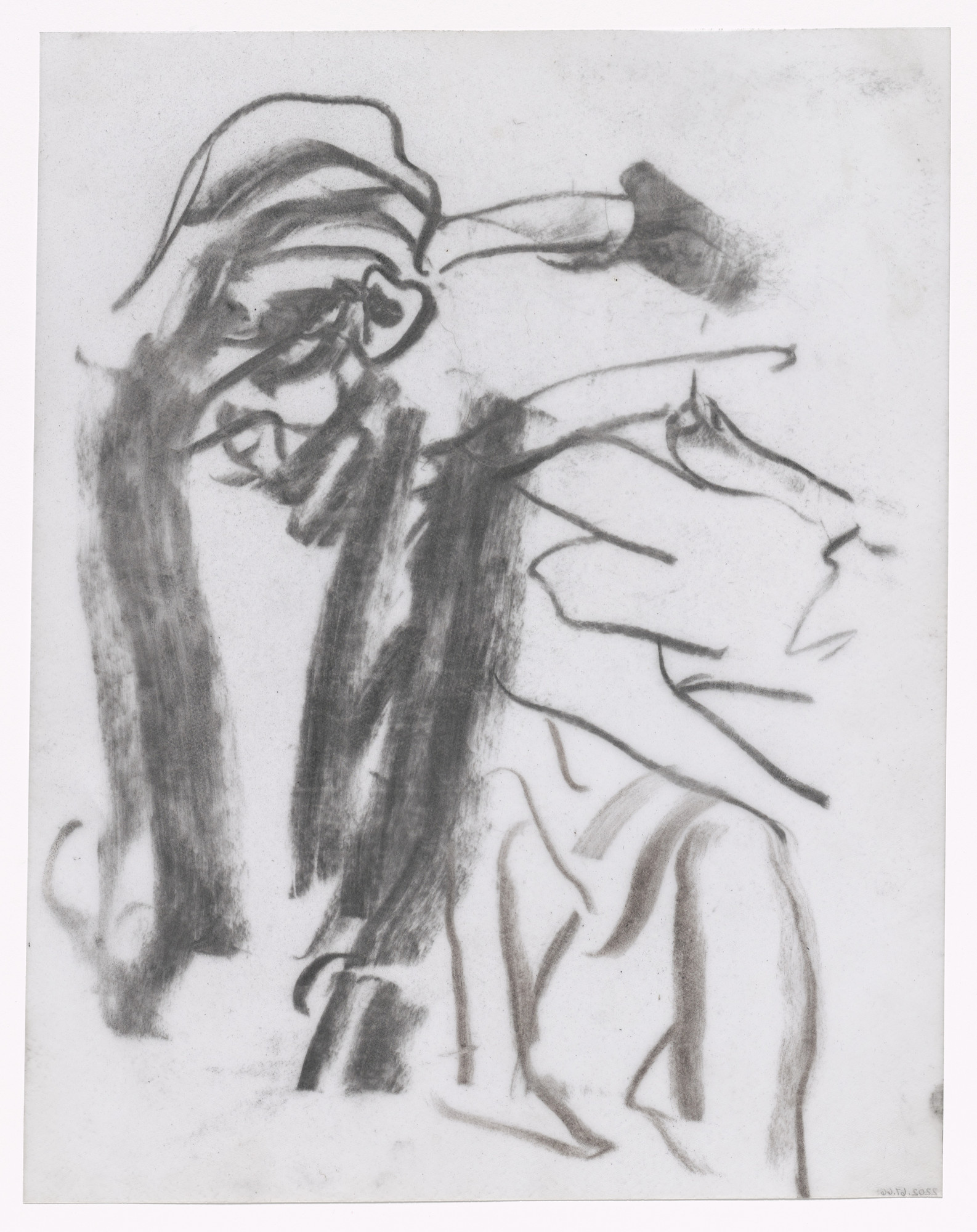 Willem de Kooning. Unused preparatory drawing for In Memory of My Feelings