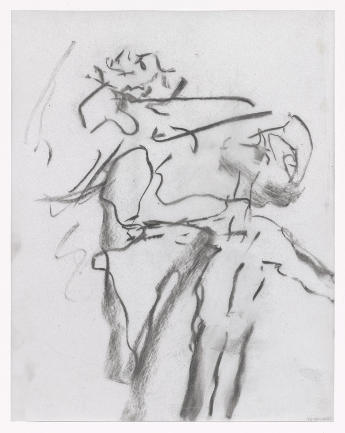 Willem de Kooning. Unused preparatory drawing for In Memory of My Feelings. 1967