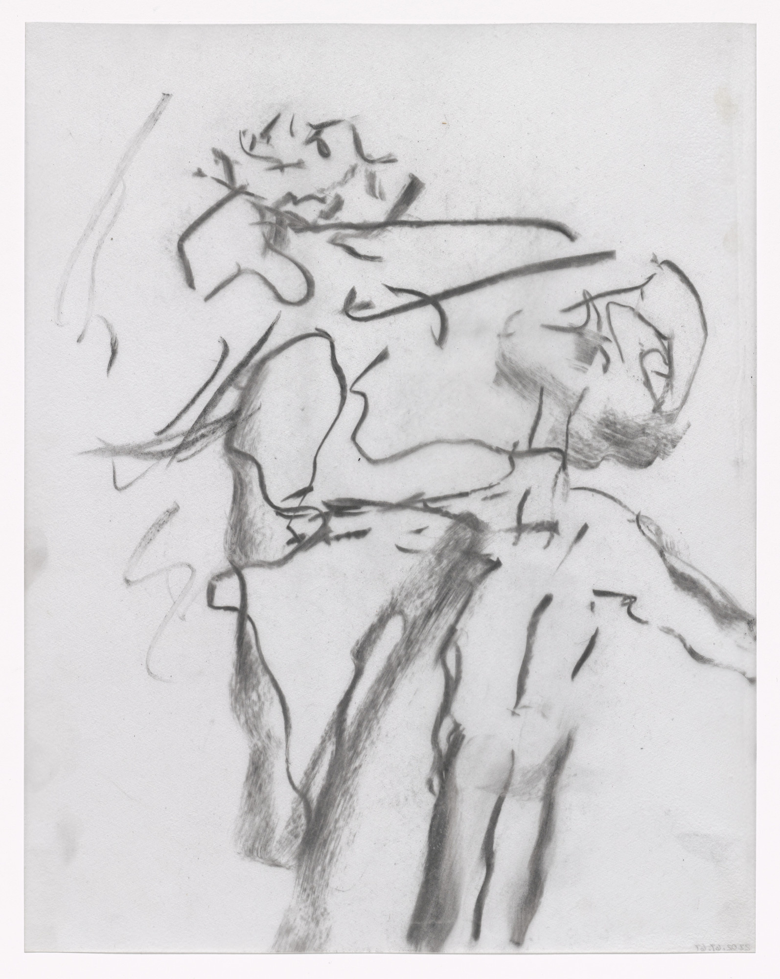 Willem de Kooning. Unused preparatory drawing for In Memory of My Feelings