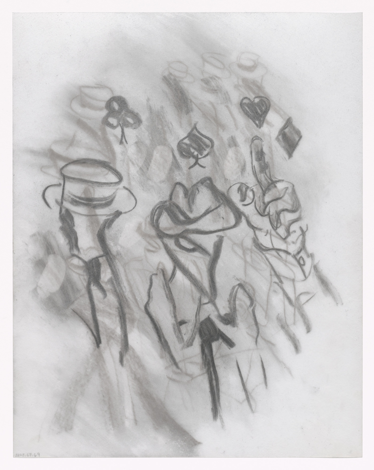 Willem de Kooning. Unused preparatory drawing for In Memory of My Feelings