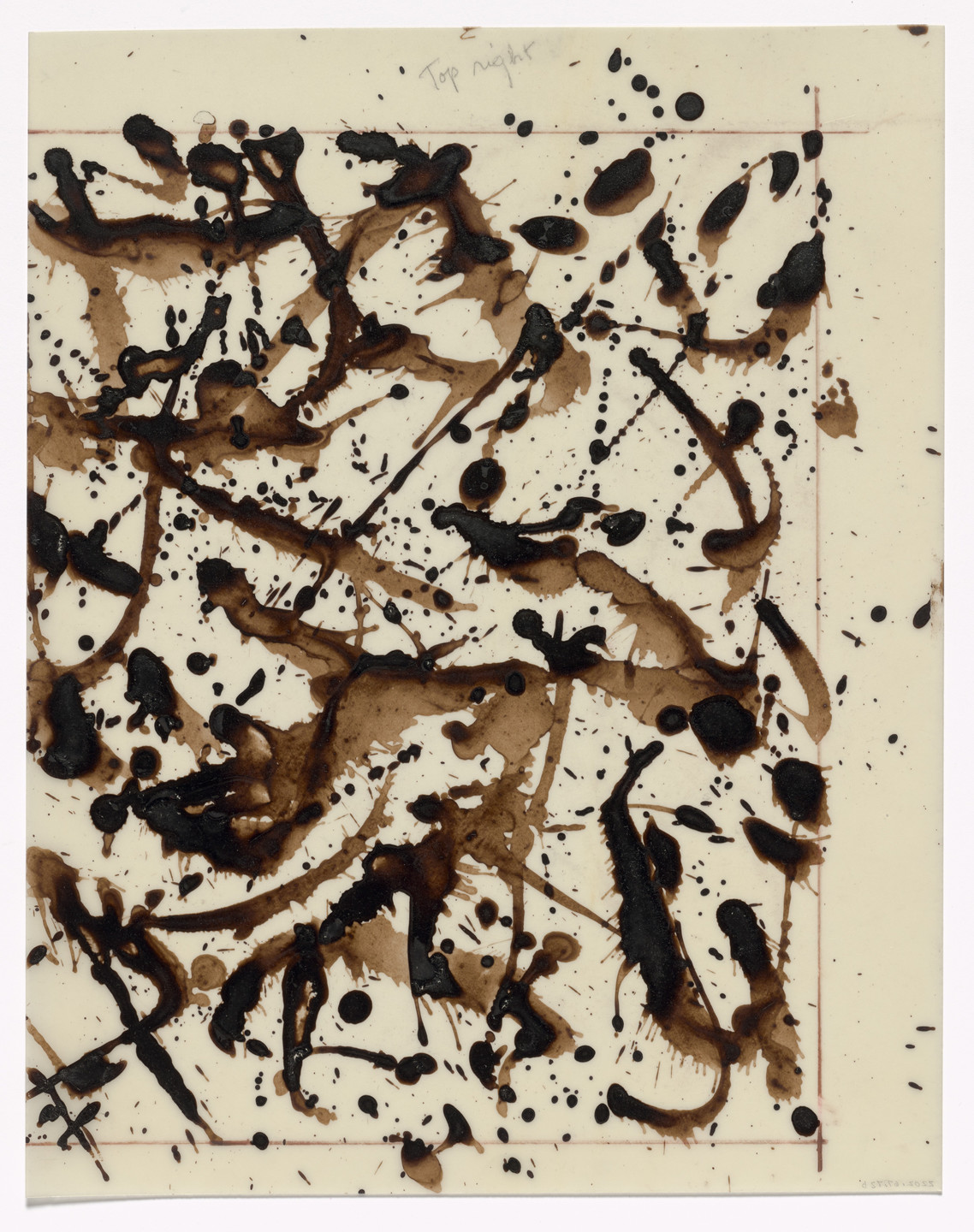 Lee Krasner. Unused preparatory drawing for In Memory of My Feelings. 1967