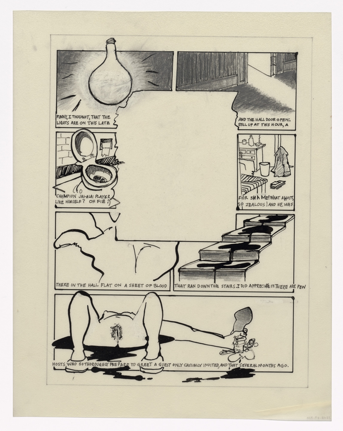 Alfred Leslie. Preparatory drawing for In Memory of My Feelings. 1967