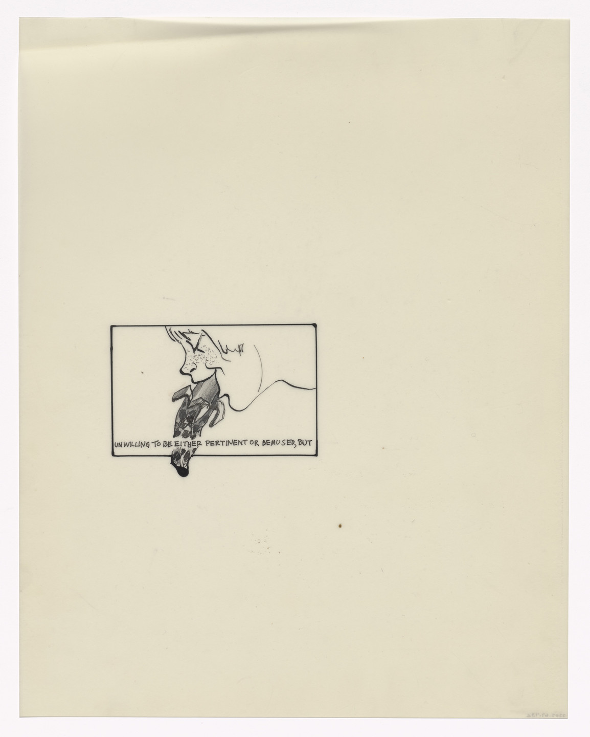Alfred Leslie. Preparatory drawing for In Memory of My Feelings. 1967
