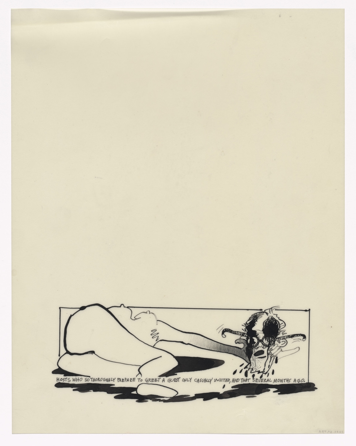 Alfred Leslie. Preparatory drawing for In Memory of My Feelings. 1967