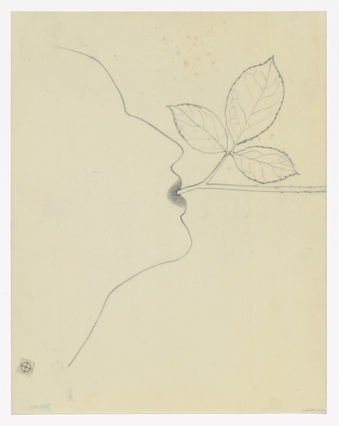 Marisol (Marisol Escobar). Preparatory drawing for In Memory of My Feelings. 1967