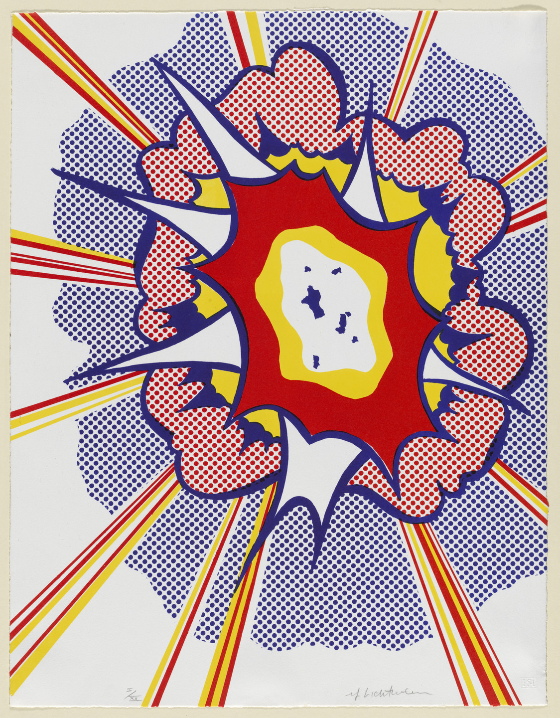 Roy Lichtenstein. Explosion from 9. 1967
