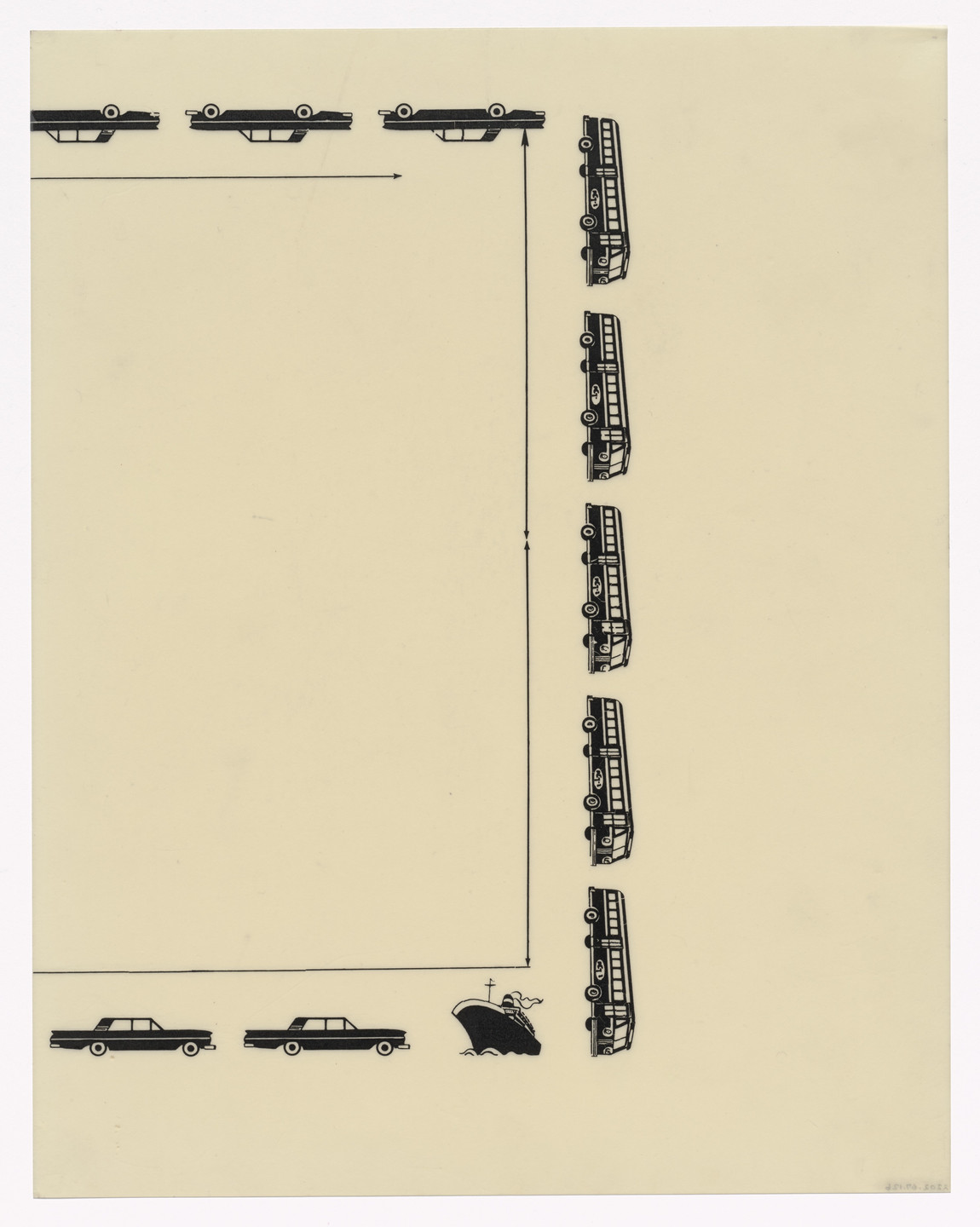 Allan D&#39;Arcangelo. Preparatory drawing for In Memory of My Feelings. 1967