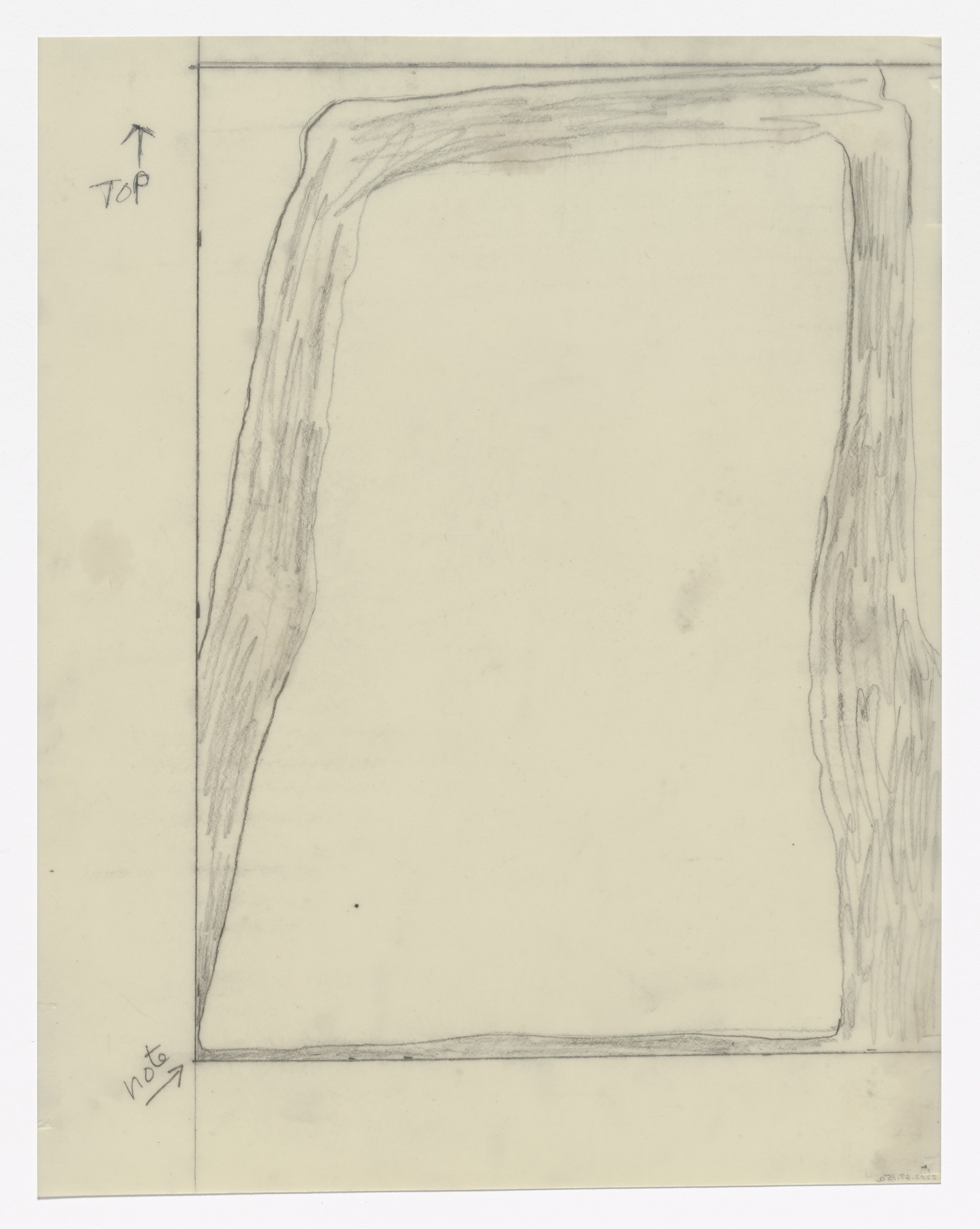 Helen Frankenthaler. Unused preparatory drawing for In Memory of My Feelings