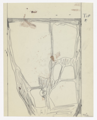 Helen Frankenthaler. Unused preparatory drawing for In Memory of My Feelings. 1967