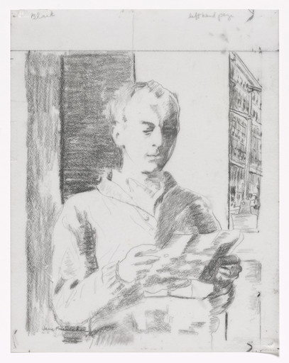Jane Freilicher. Preparatory drawing for In Memory of My Feelings. 1967