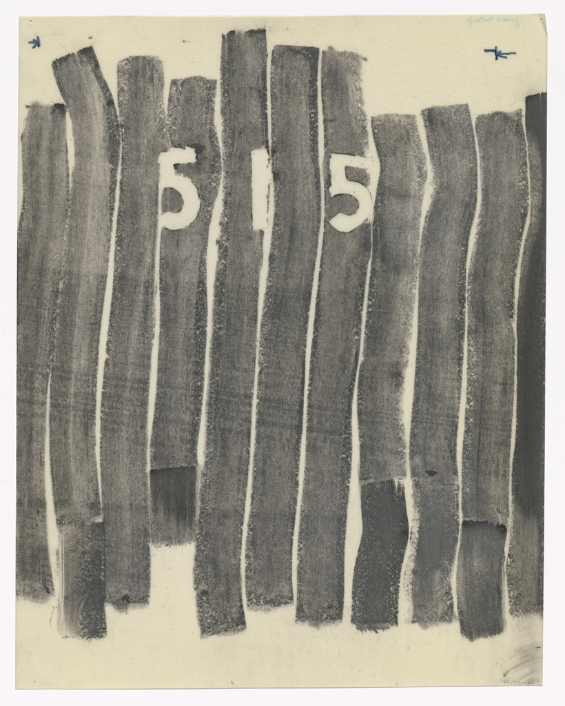 Preparatory drawing for In Memory of My Feelings, Michael Goldberg, 1967