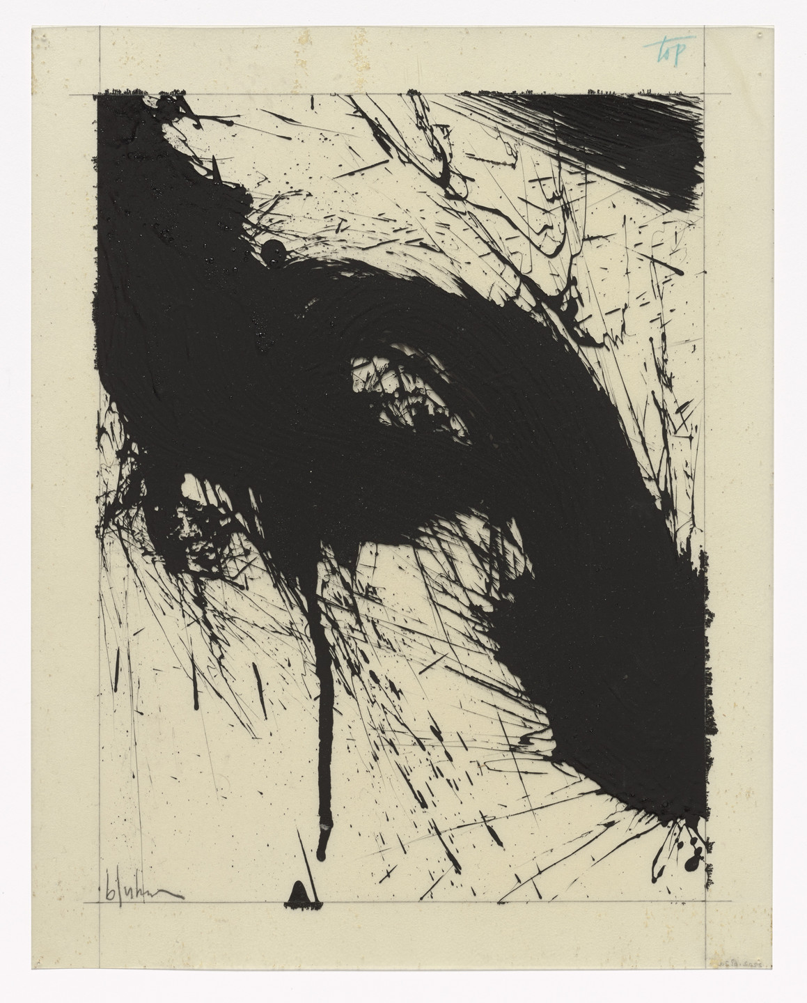 Norman Bluhm. Preparatory drawing for In Memory of My Feelings. 1967