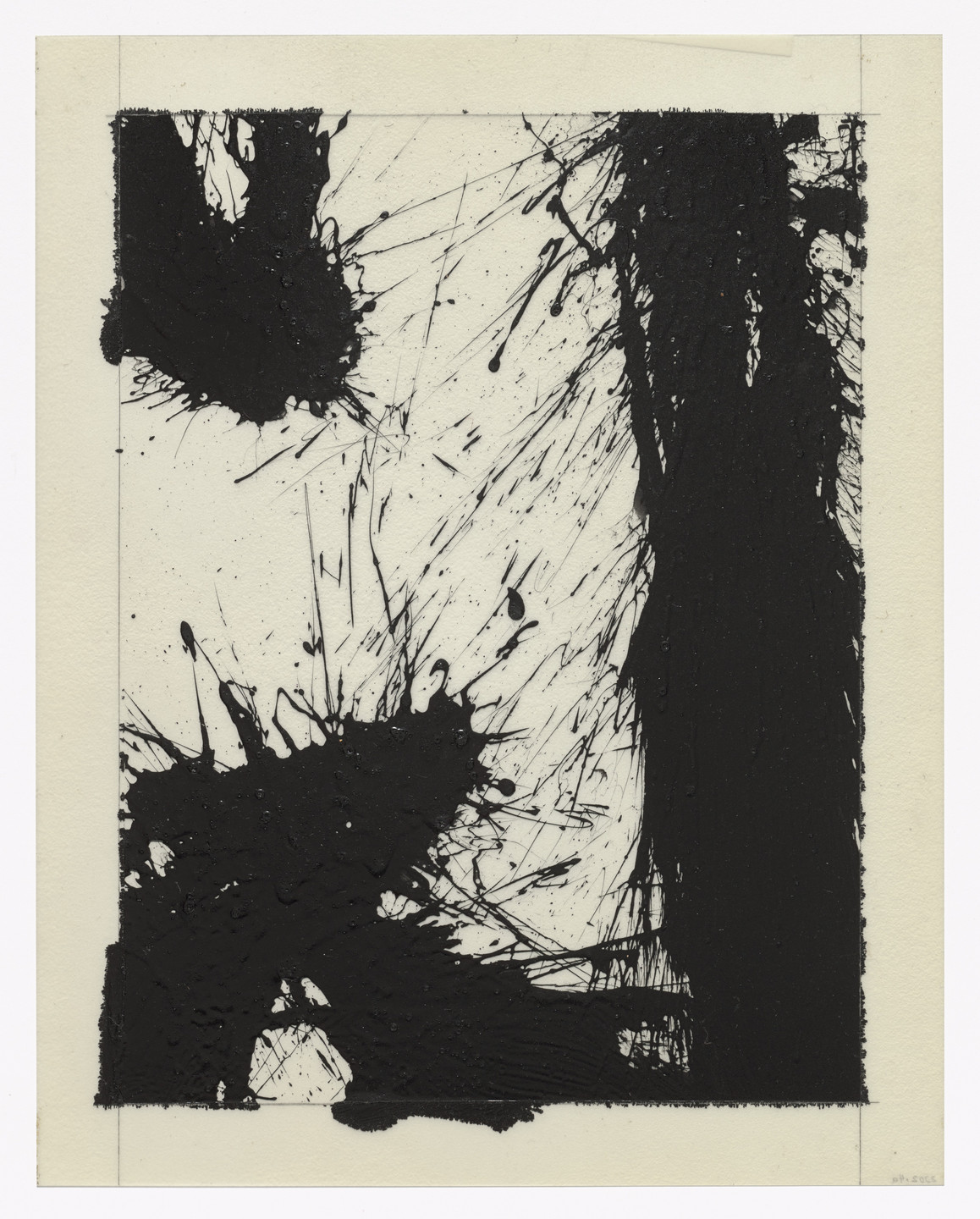 Norman Bluhm. Unused preparatory drawing for In Memory of My Feelings. 1967