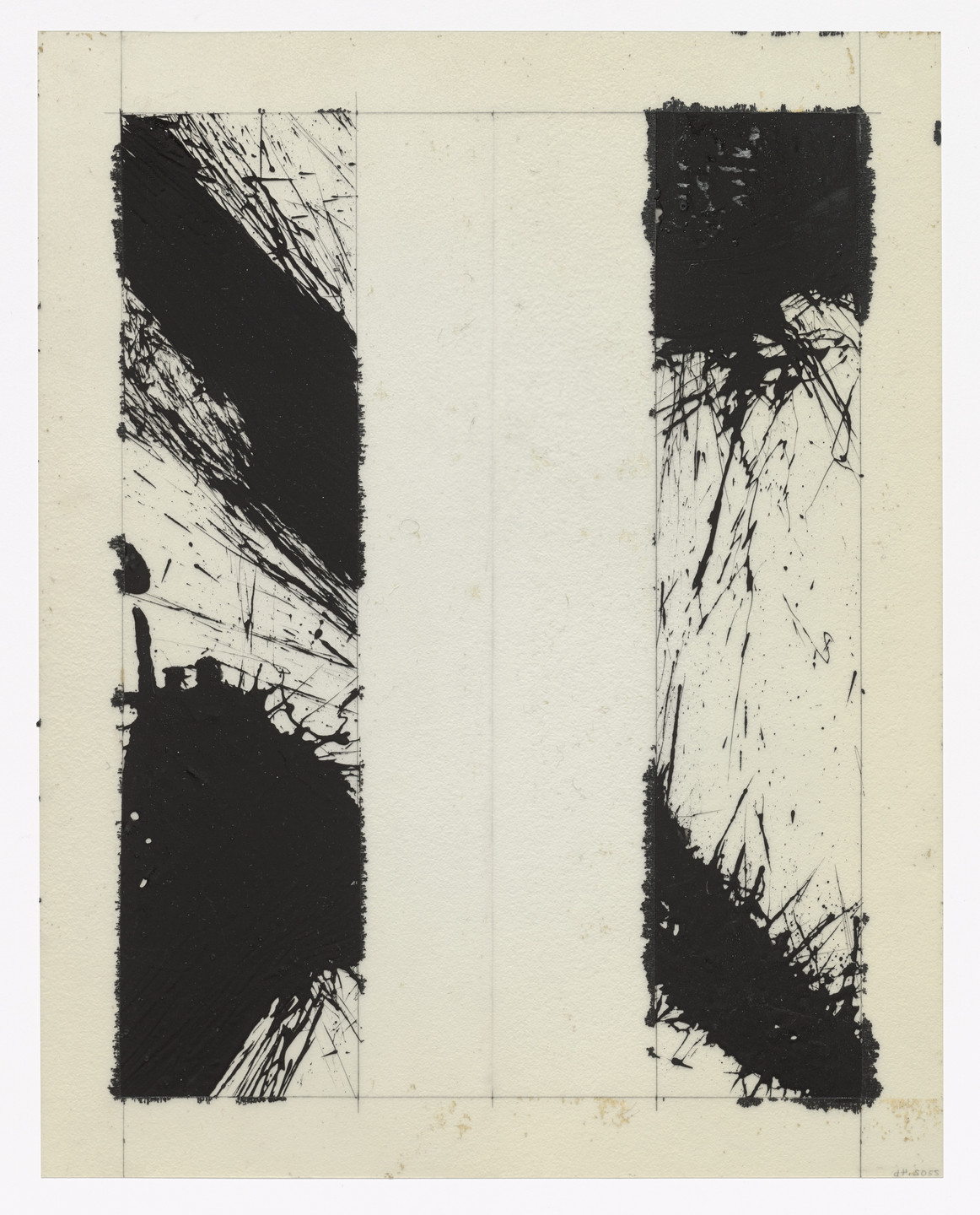 Norman Bluhm. Unused preparatory drawing for In Memory of My Feelings. 1967
