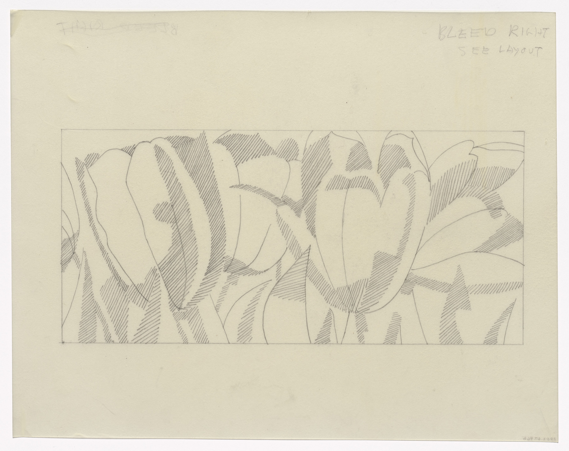 Alex Katz. Preparatory drawing for In Memory of My Feelings. 1967