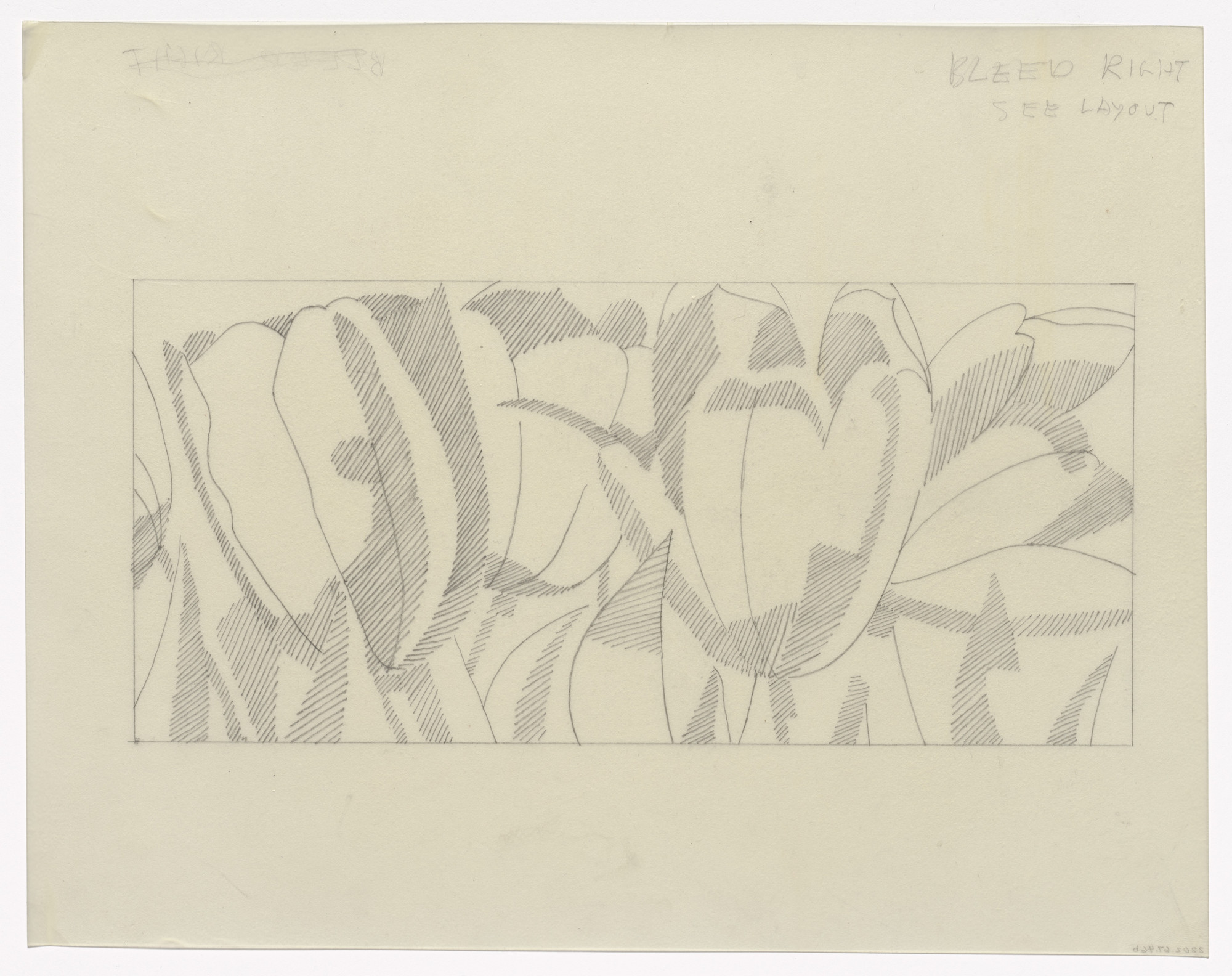 Alex Katz. Preparatory drawing for In Memory of My Feelings. 1967