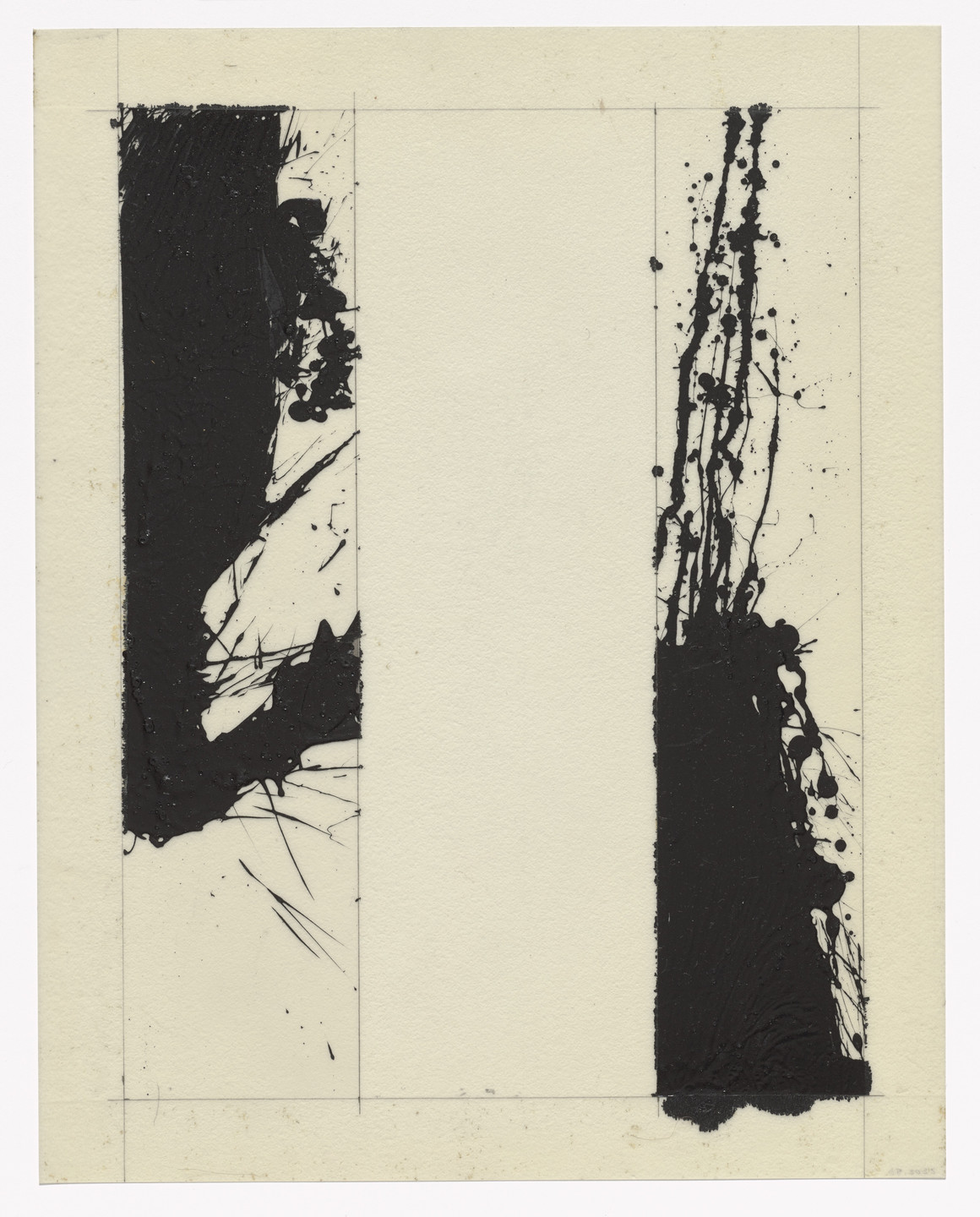 Norman Bluhm. Unused preparatory drawing for In Memory of My Feelings. 1967