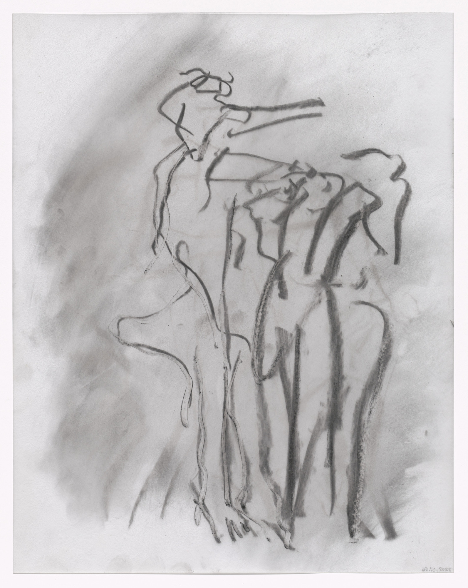 Willem de Kooning. Unused preparatory drawing for In Memory of My Feelings