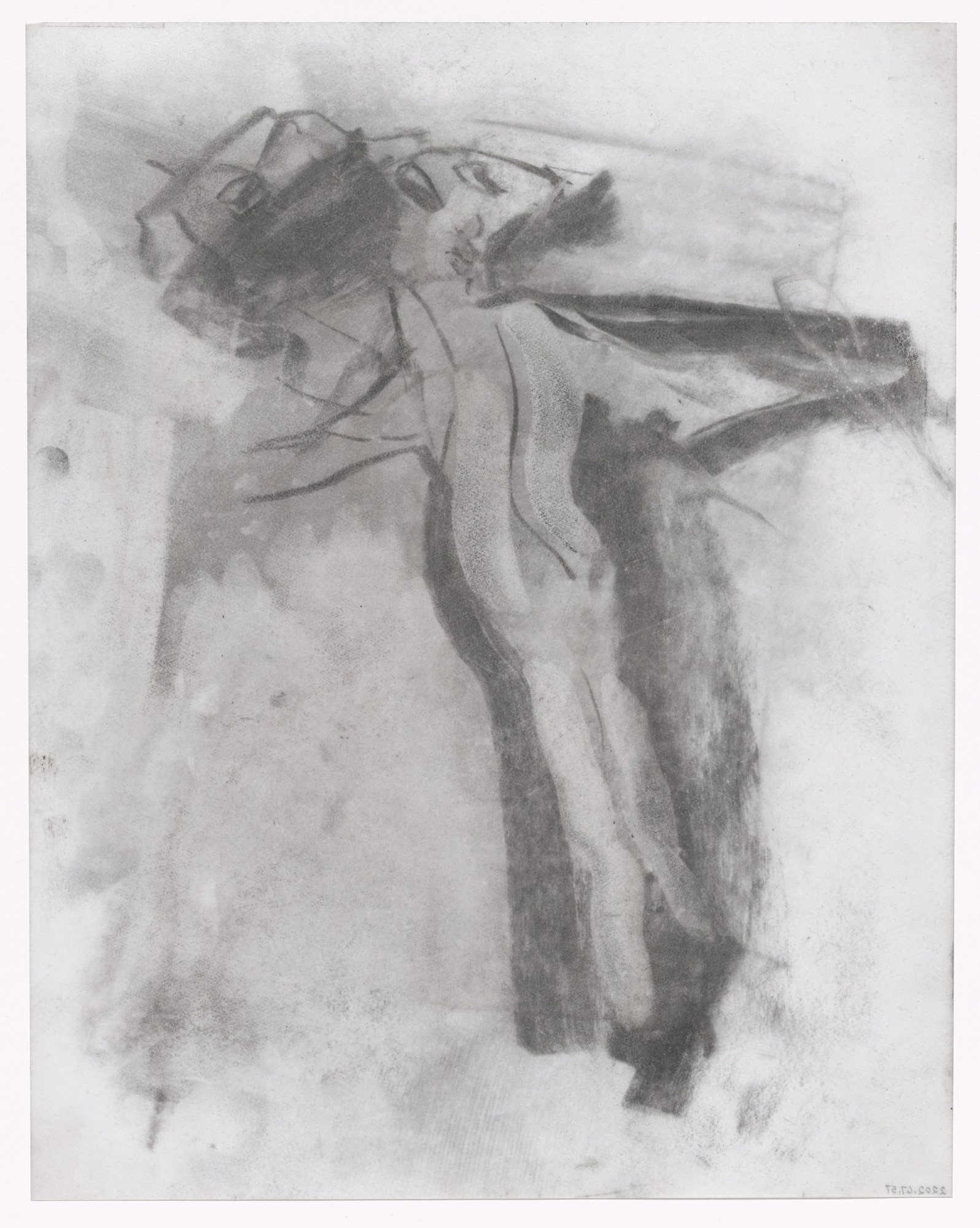 Willem de Kooning. Unused preparatory drawing for In Memory of My Feelings