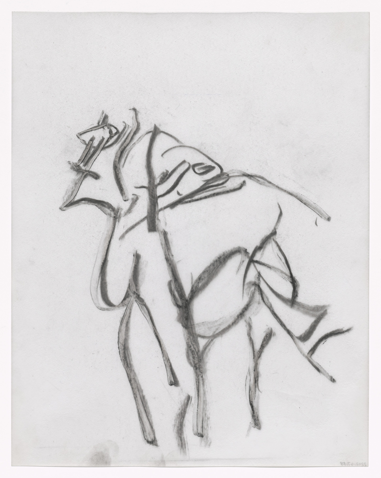 Willem de Kooning. Preparatory drawing for In Memory of My Feelings