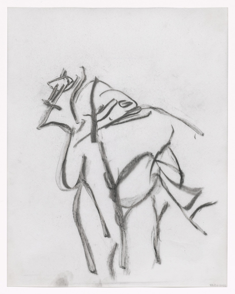 Preparatory drawing for In Memory of My Feelings