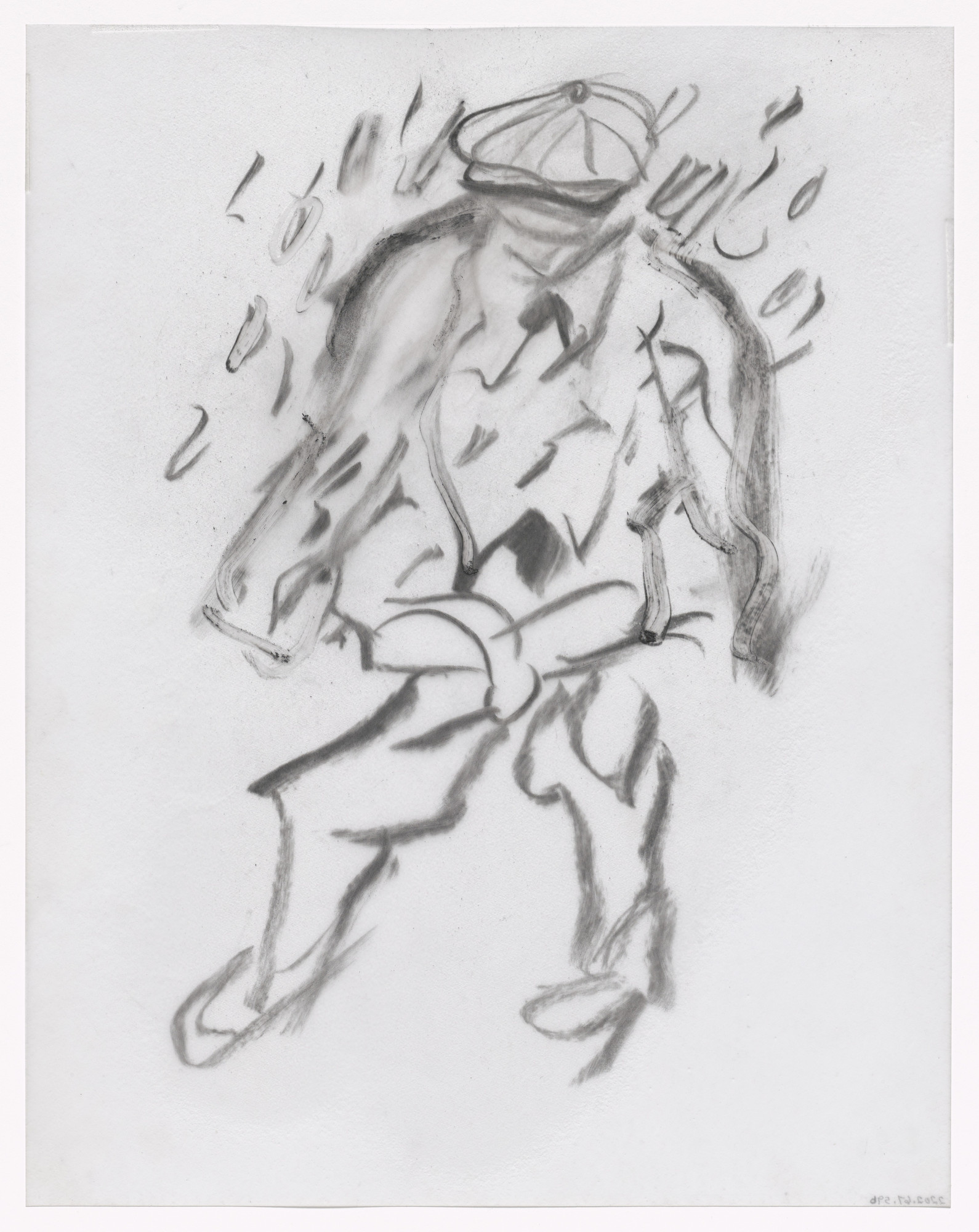 Willem de Kooning. Unused preparatory drawing for In Memory of My Feelings