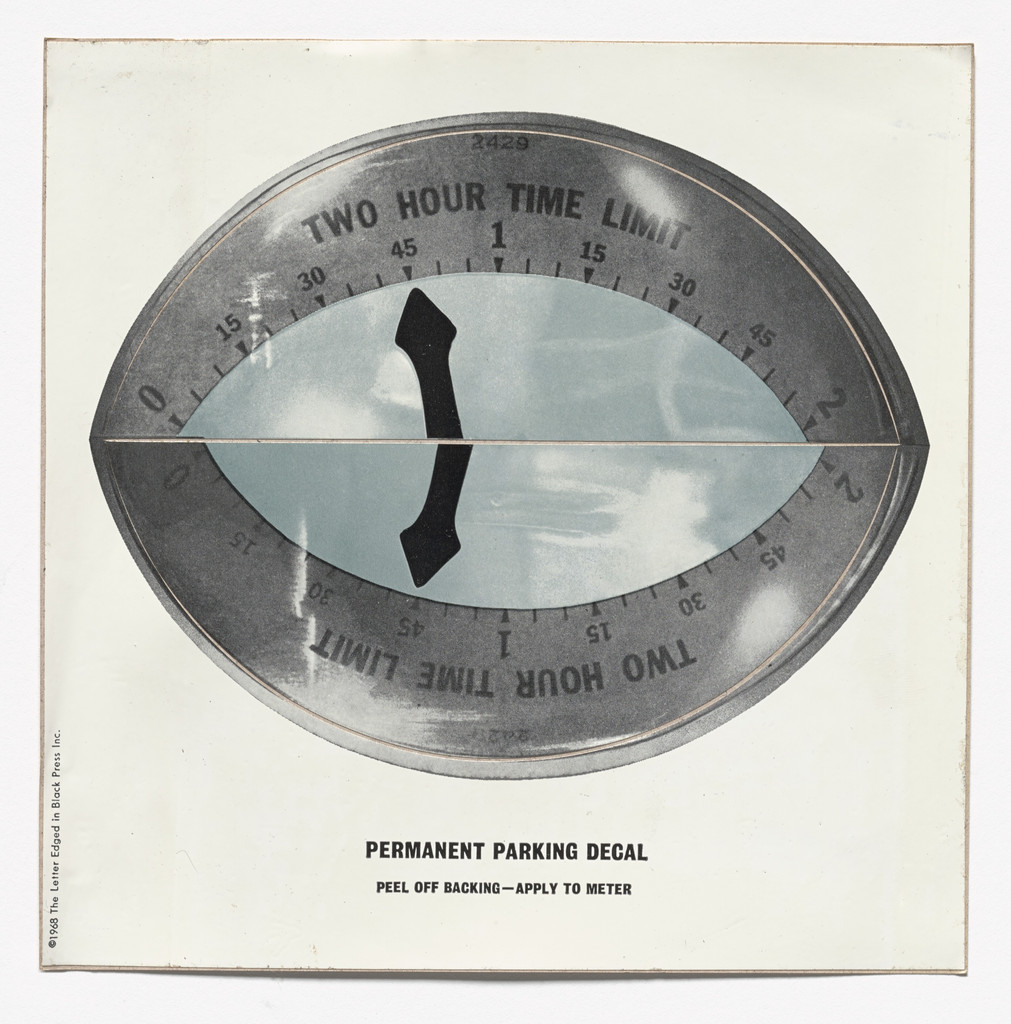 Permanent Parking Decal from S.M.S. No. 4