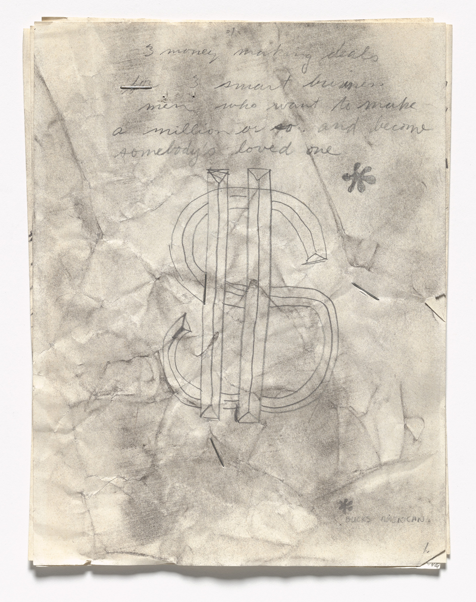 Neil Jenney. Bucks American from S.M.S. No. 5. 1968 | MoMA