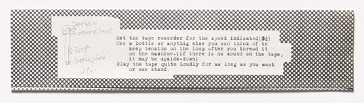 Bruce Nauman. Footsteps from S.M.S. No. 5
