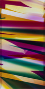 Walead Beshty. Three Color Curl (CMY: Irvine, California, August 19th 2008, Fuji Crystal Archive Type C). 2008